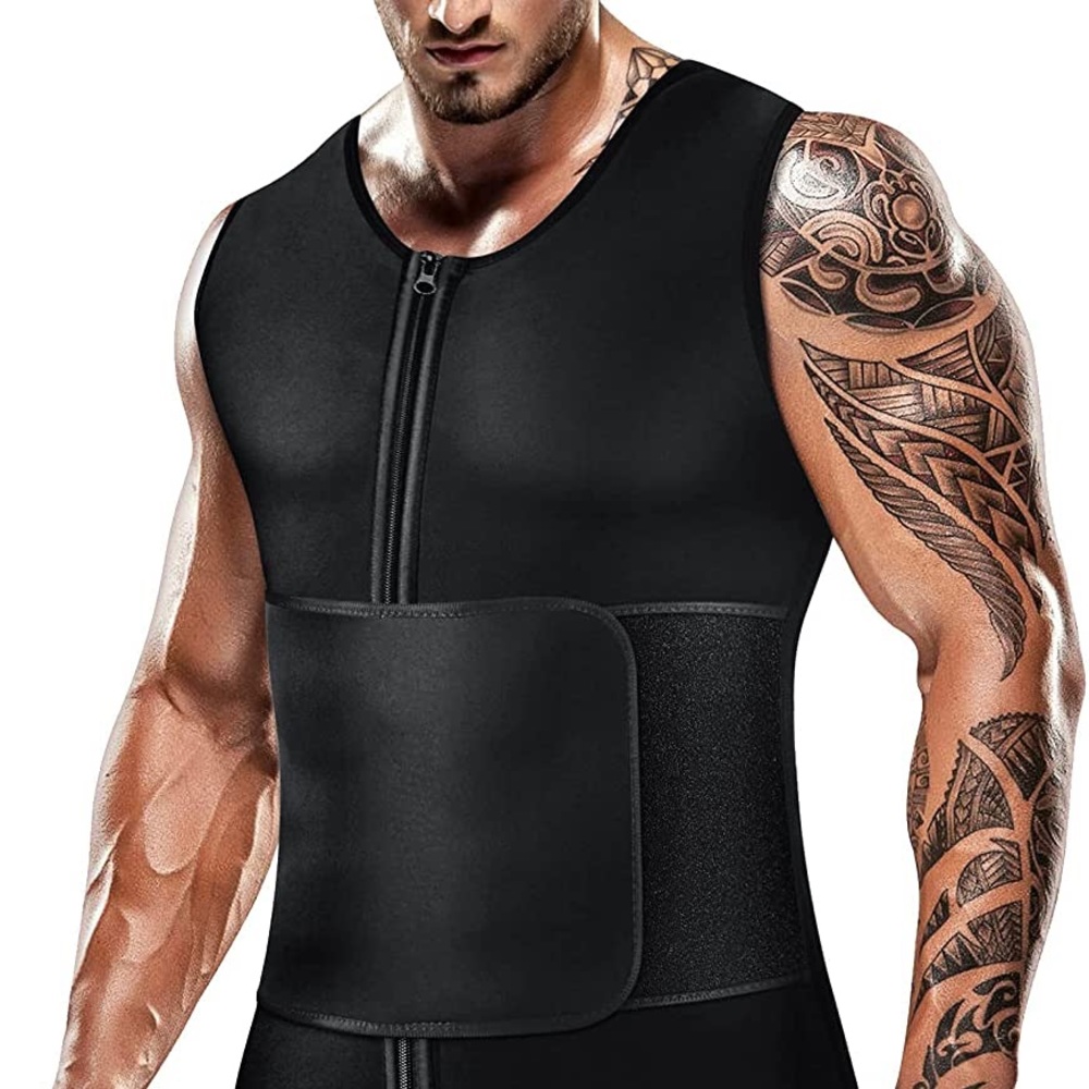 Cimkiz size L. Mens Sweat Sauna Vest for Waist Trainer